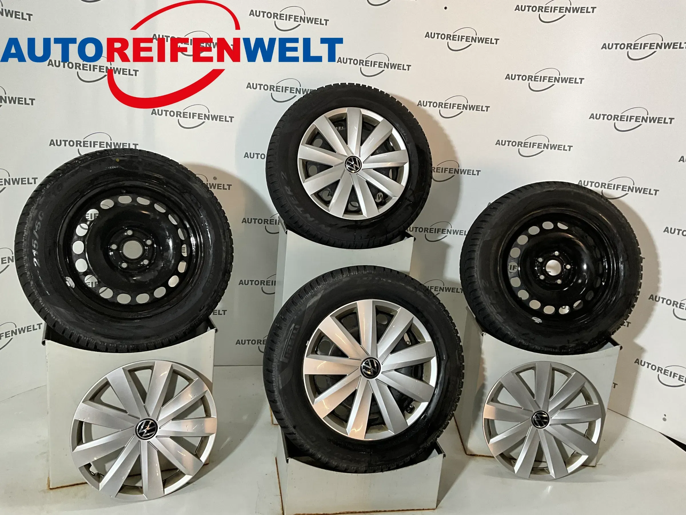 Winter Kompletträder 215/60R16 z.B. passend für VW Passat - Bild 1