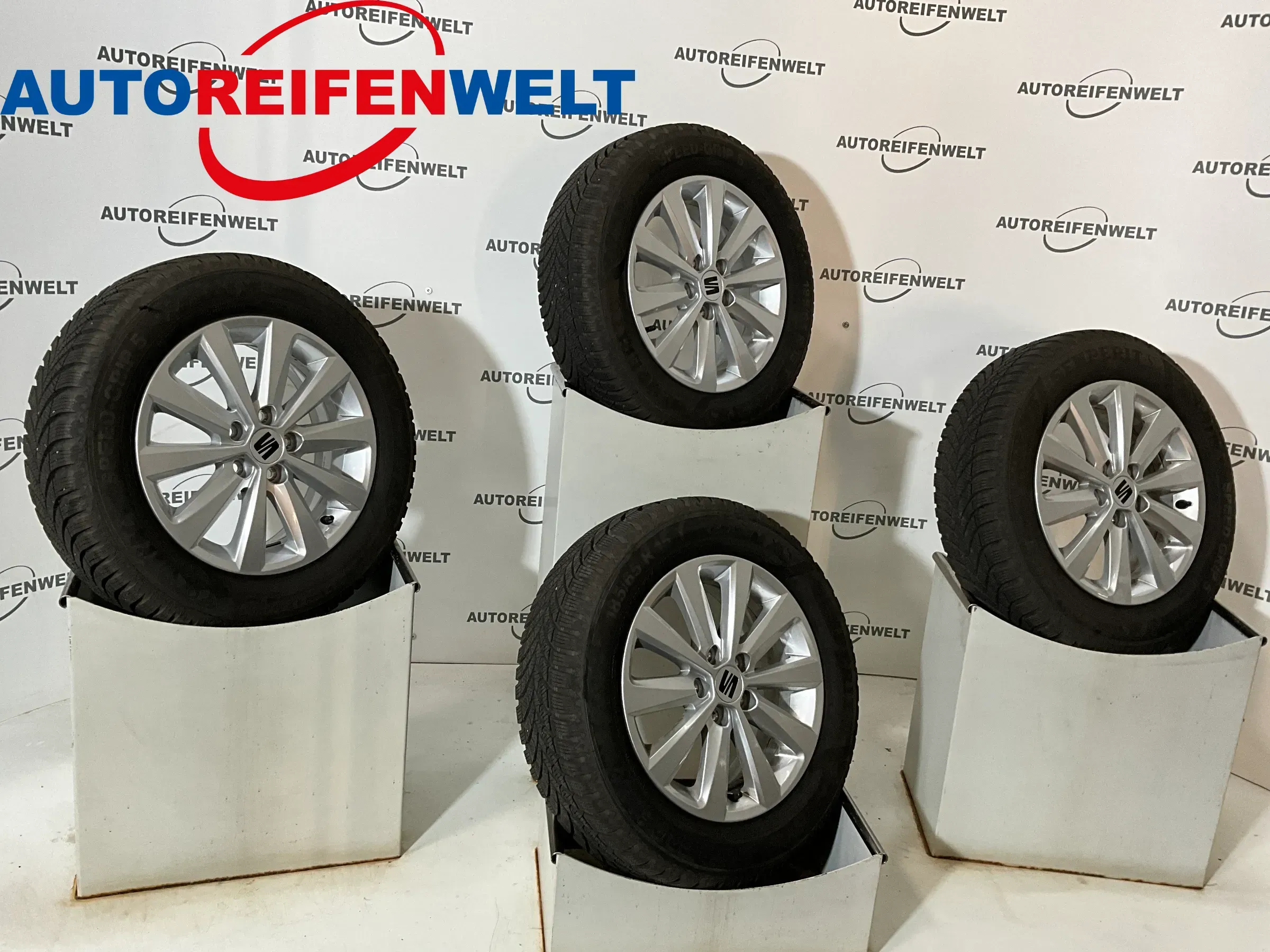 Winter Kompletträder 185/65R15 z.B. passend für Seat Ibiza - Bild 1