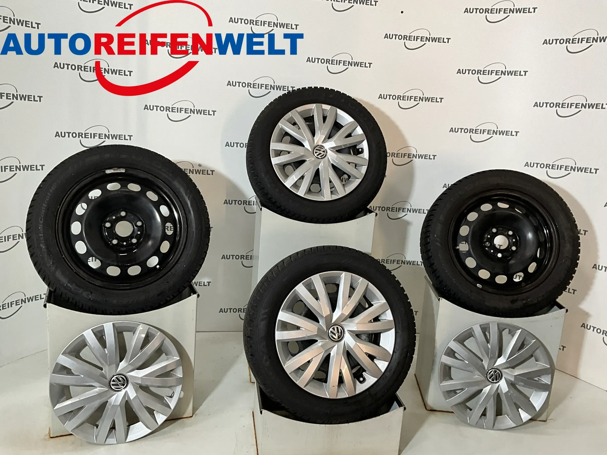 Winter Kompletträder 205/55R16 z.B. passend für VW Golf - Bild 1
