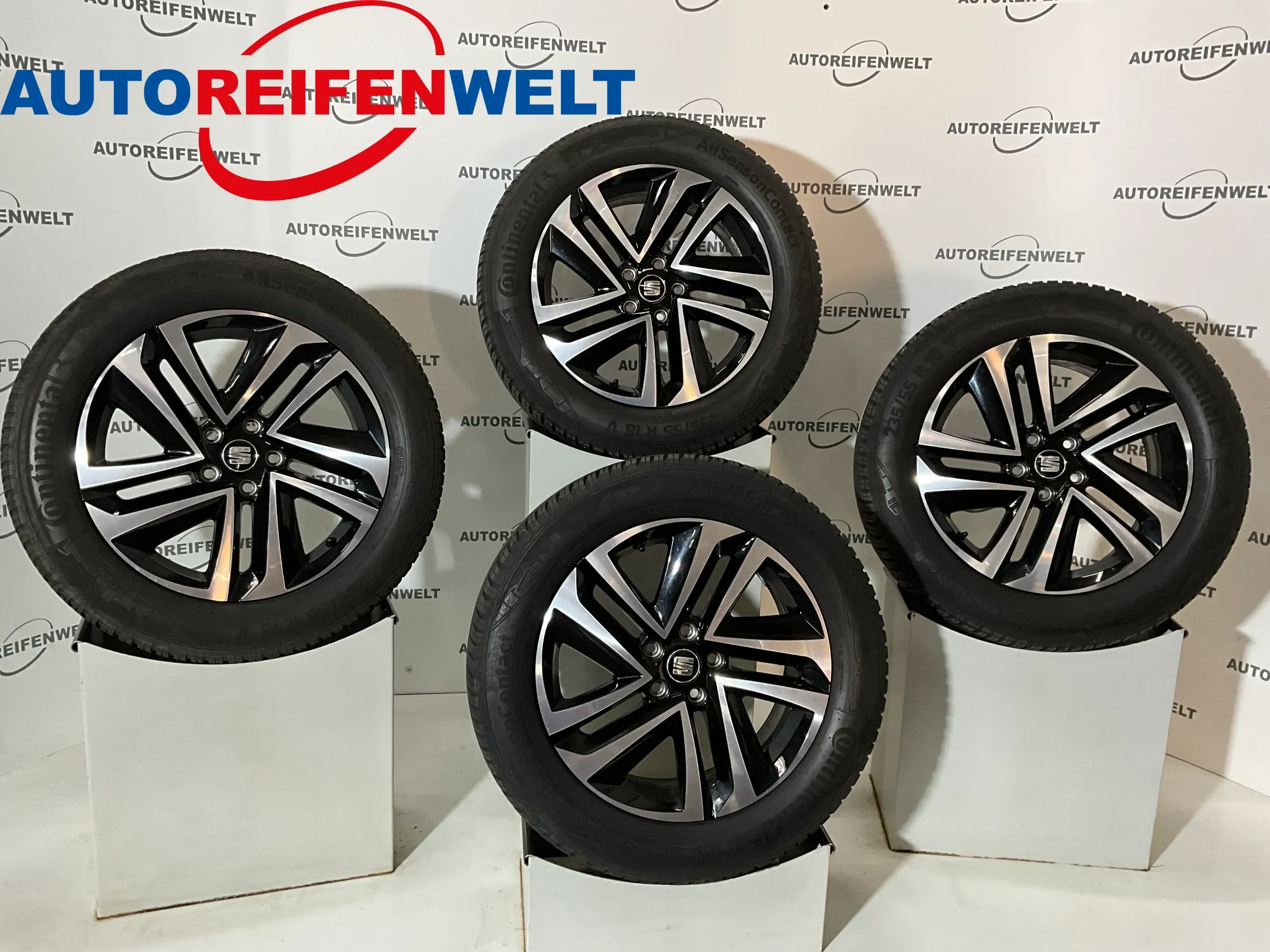 Ganzjahres Kompletträder 235/55R18 z.B. passend für Seat Tarraco - Bild 1