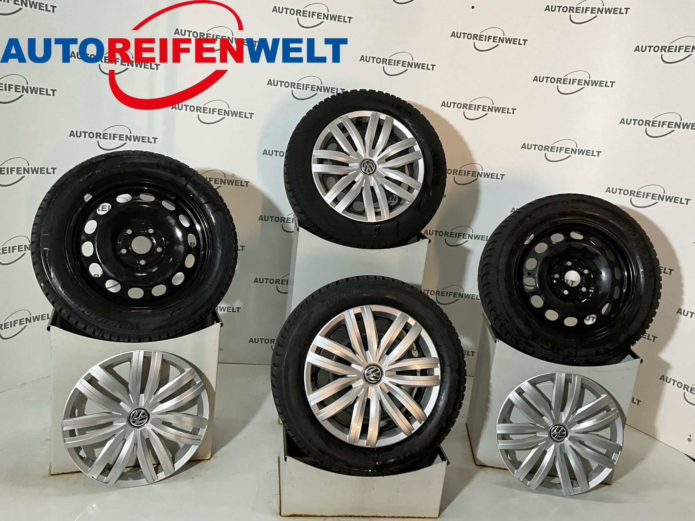 Winter Kompletträder 205/55R16 z.B. passend für VW Caddy - Bild 1